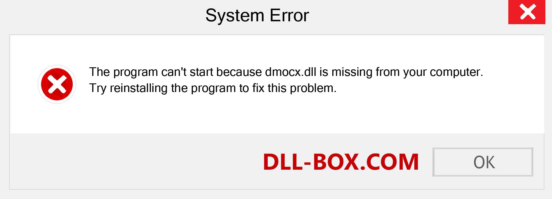  dmocx.dll file is missing?. Download for Windows 7, 8, 10 - Fix  dmocx dll Missing Error on Windows, photos, images