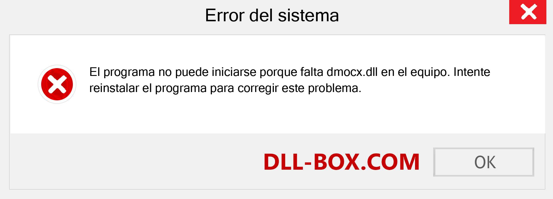 ¿Falta el archivo dmocx.dll ?. Descargar para Windows 7, 8, 10 - Corregir dmocx dll Missing Error en Windows, fotos, imágenes